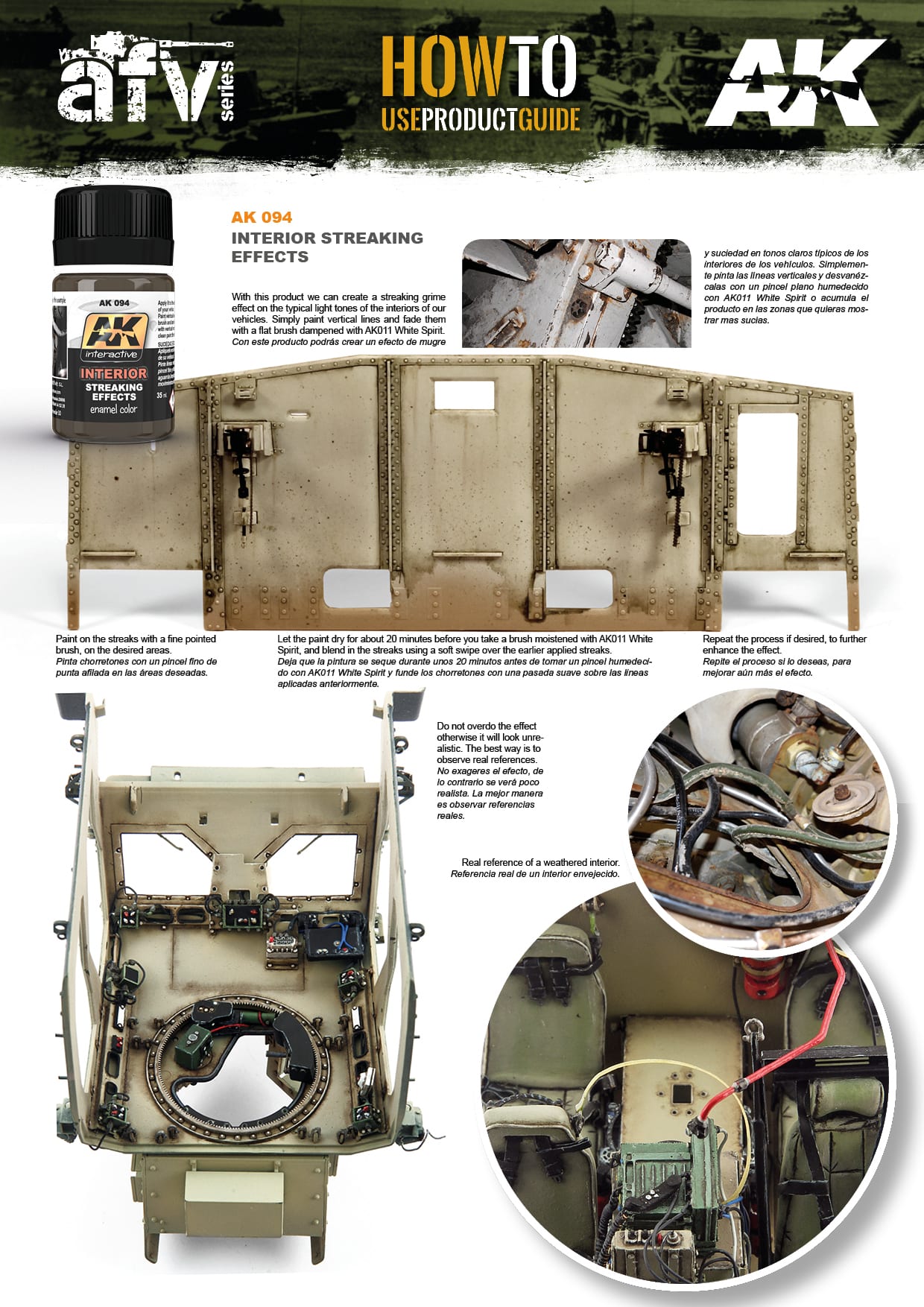 AK Interactive 35ml Streaking Grime for Interiors # 094