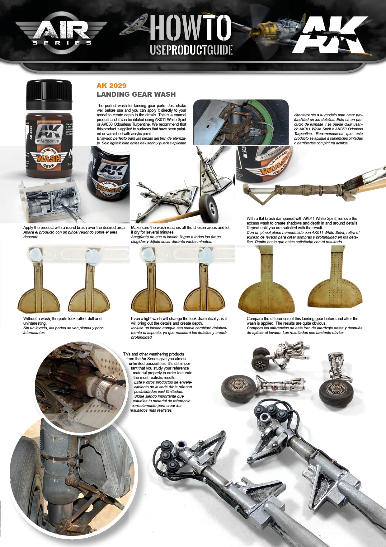 AK Interactive 35ml Landing Gear Wash # 2029