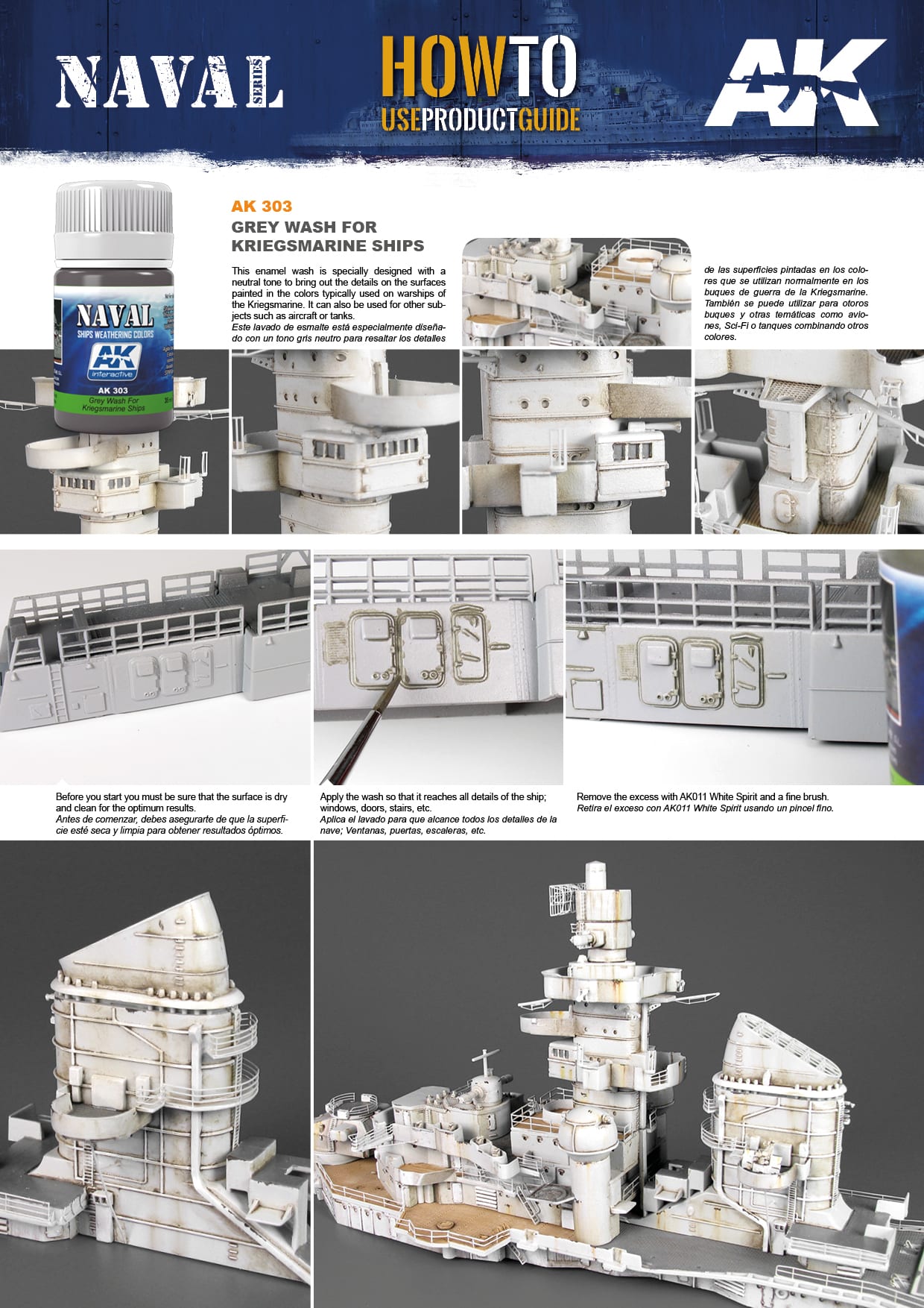 AK Interactive 35ml Grey Wash for Kriegsmarine Ships # 303