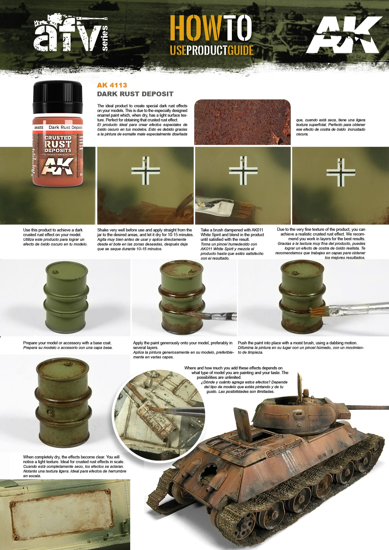 AK Interactive 35ml Dark Rust Deposit # 4113