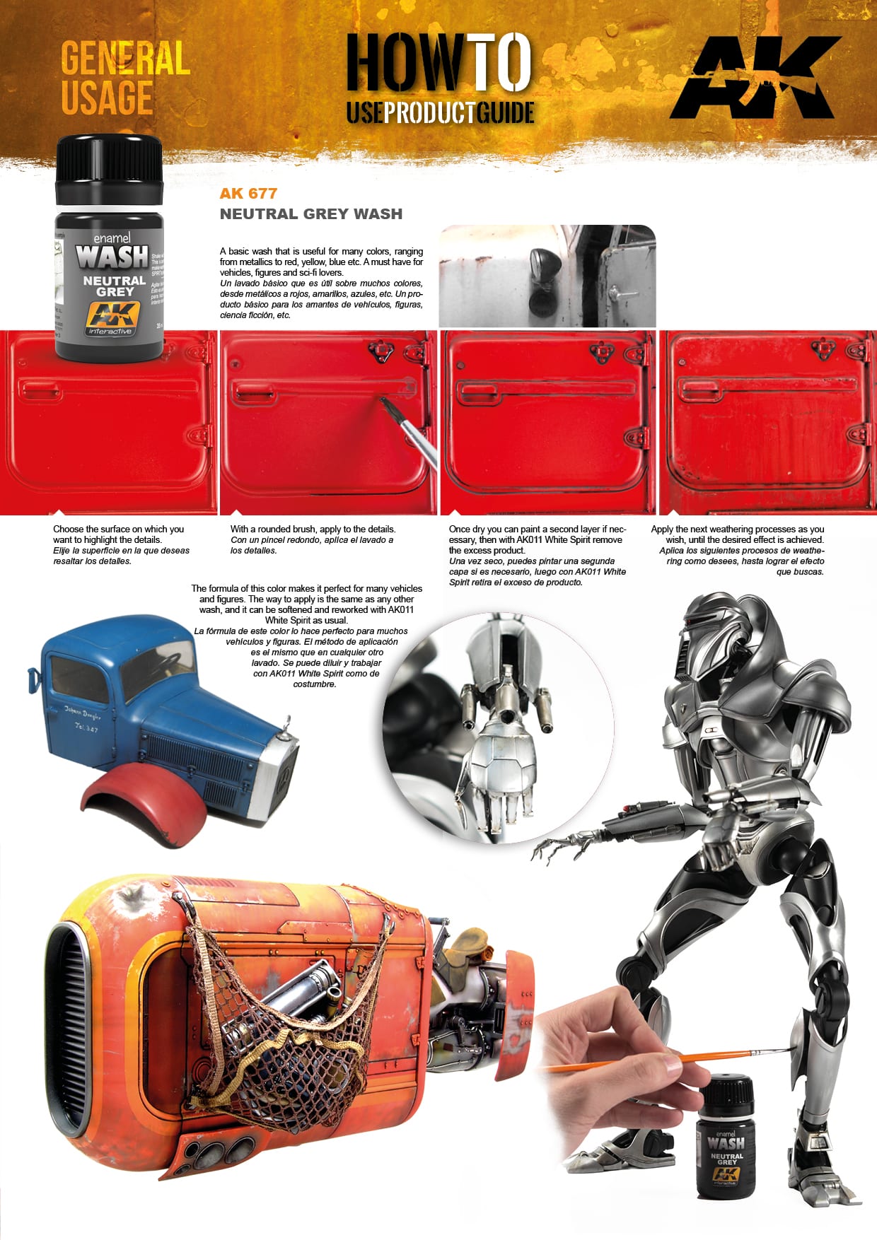 AK Interactive 35ml Neutral Grey Wash # 677