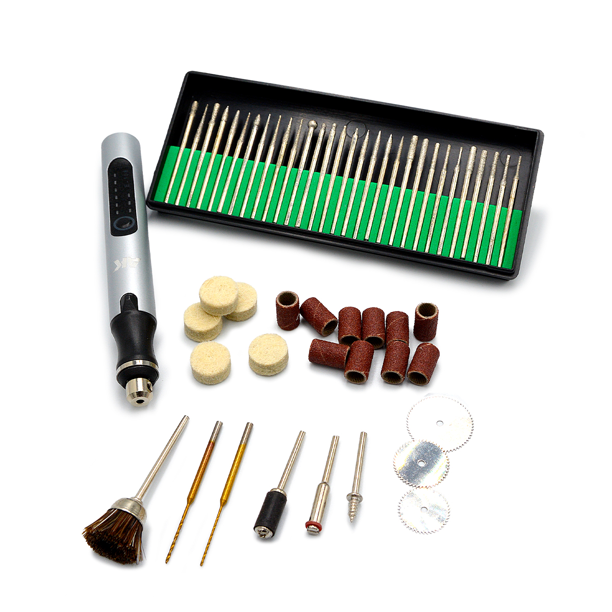 AK Interactive Cordless Rotary Tool With Accessories # 9539