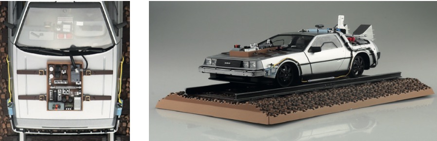 Aoshima 1/24 Back To The Future Part 3 DeLorean Time Machine - Railroad Version # 06699