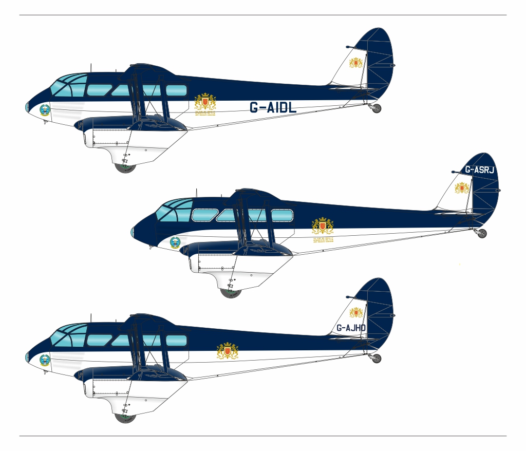 Armory 1/48 De Havilland DH.89 Dragon Rapide "Rothmans' Devils" Liveries # 48014