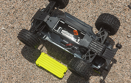 Arrma 1/10 VORTEKS 223S DSC 2WD RTR Brushless Stadium Truck BOTTOM LOADING BATTERY TRAY