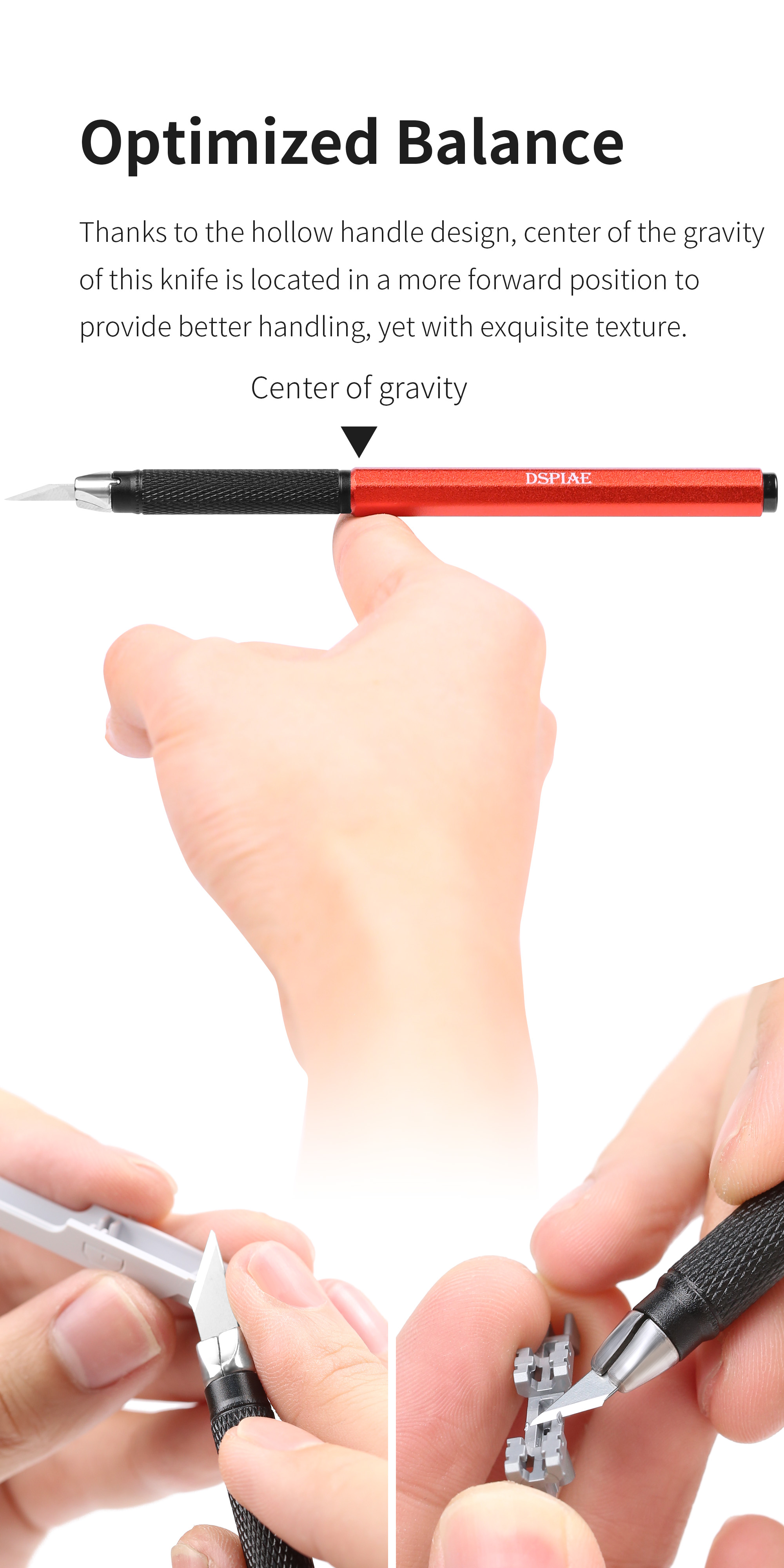 Dspiae Broad Blade Hobby Knife # AT-DK01