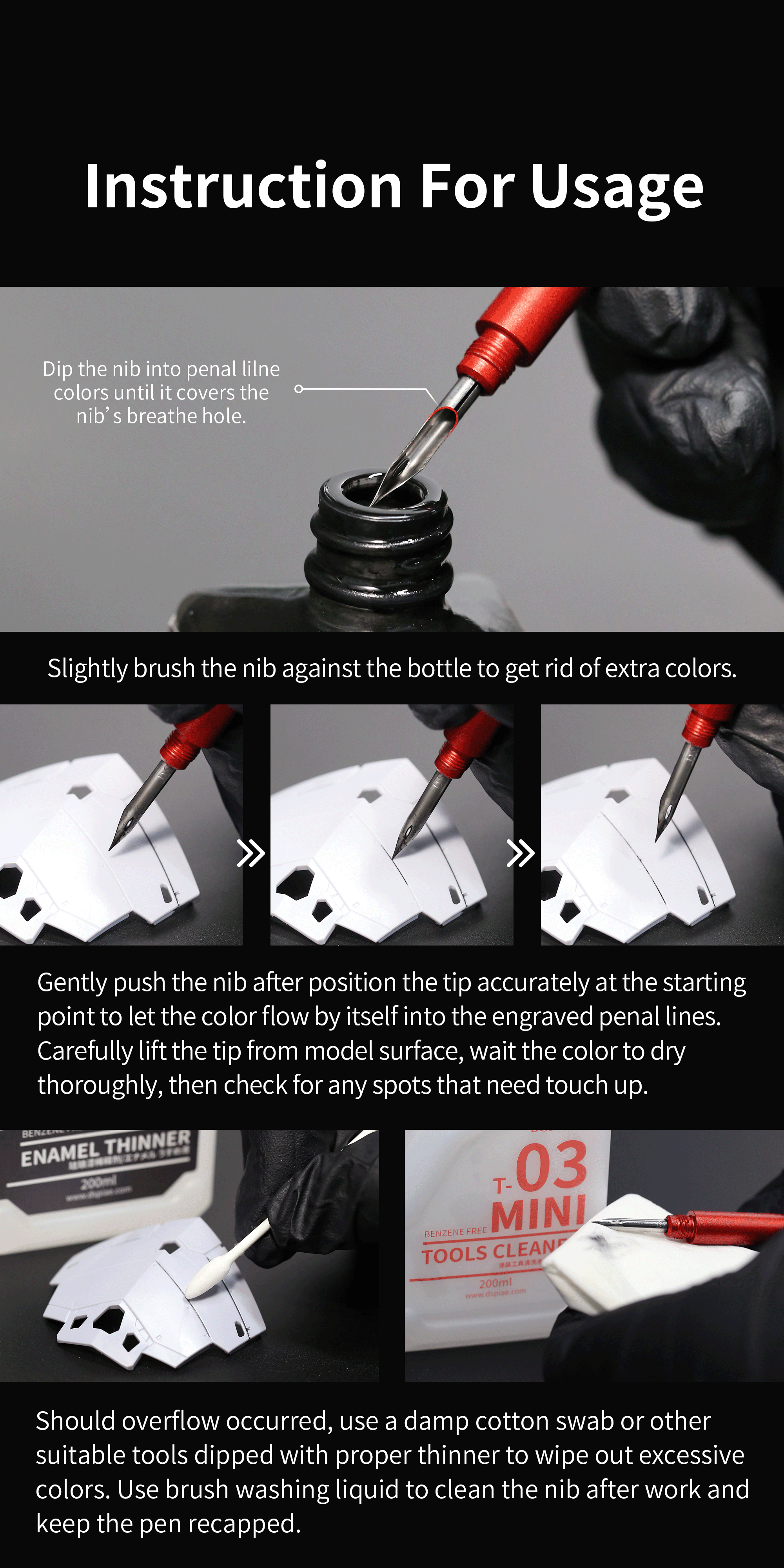 Dspiae Panel Liner Replacement Nibs # PLN-01