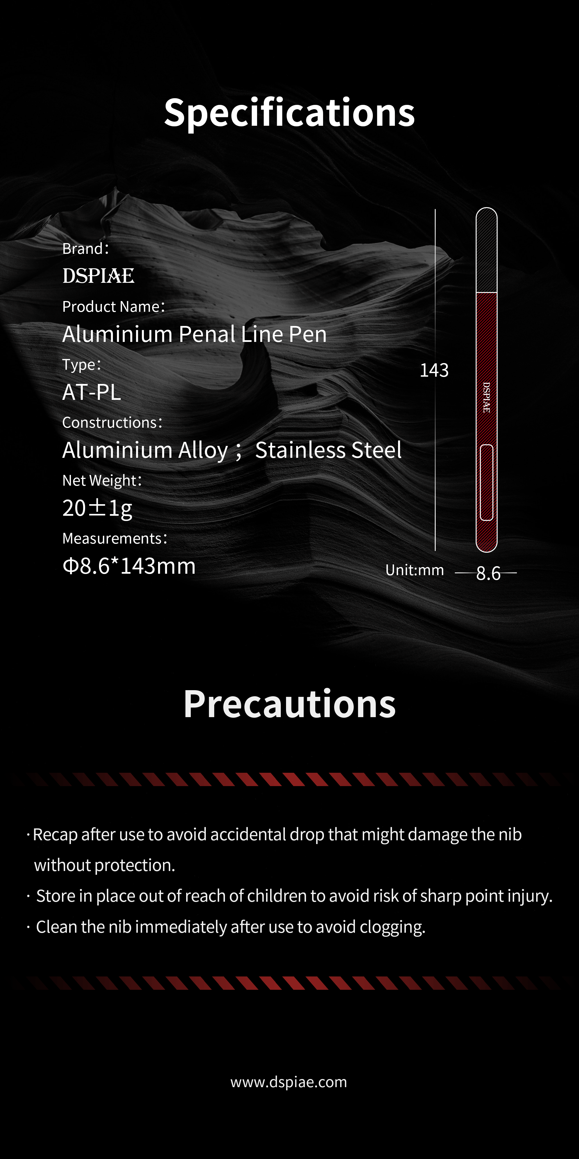 Dspiae Panel Liner Replacement Nibs # PLN-01