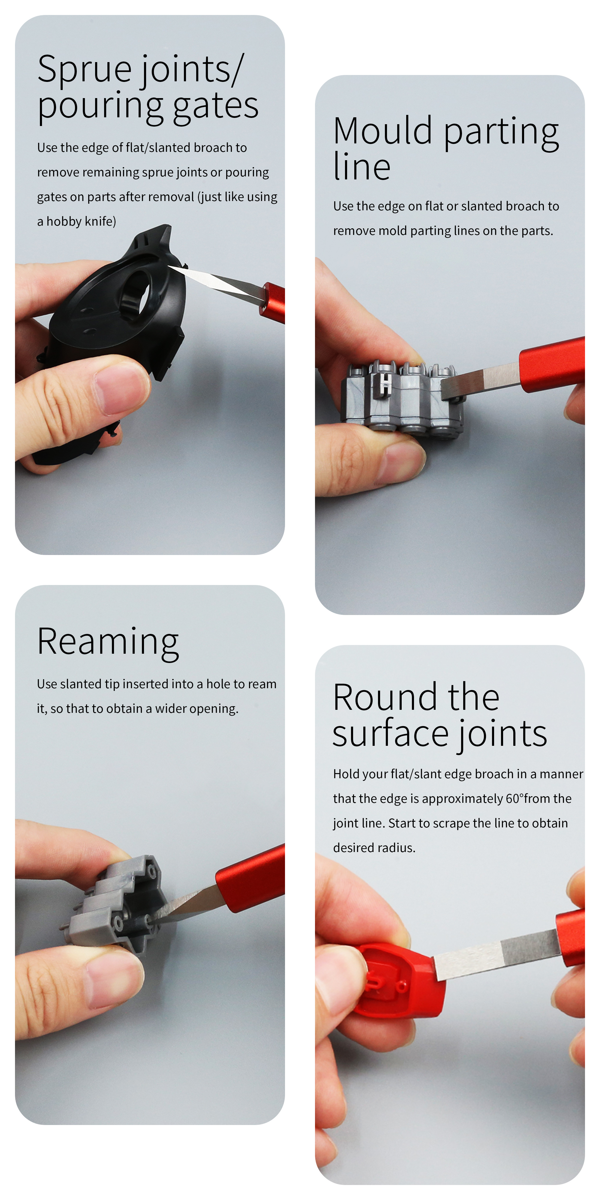 Dspiae Broad Edge Broach Handle # AT-TSB