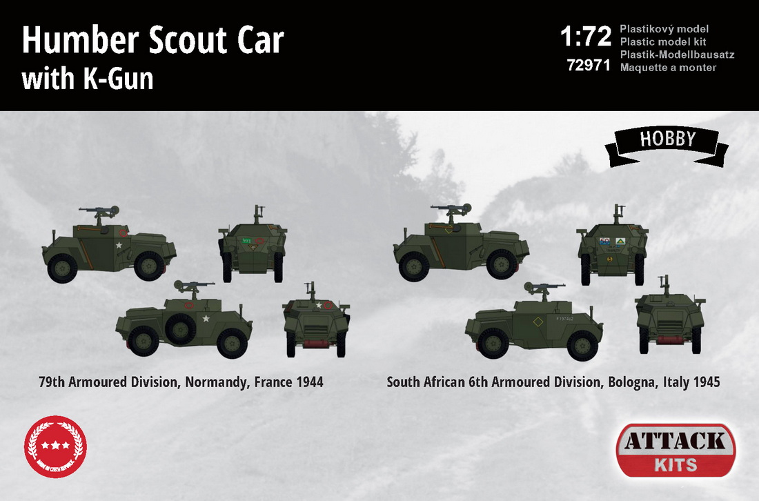 Attack Kits 1/72 Humber Scout Car w. Vickers K Machine Gun (Hobby Line) # 72971