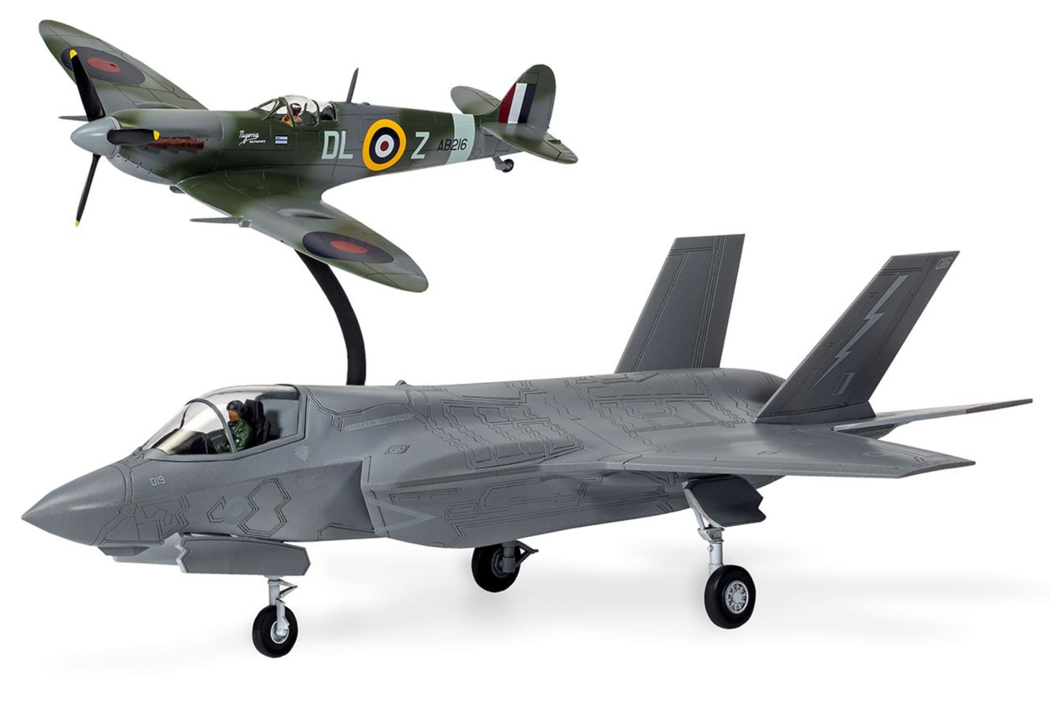 Airfix 1/72 Then & Now - Supermarine Spitfire Mk.Vc & Lockheed F-35B Lightning II # 50190