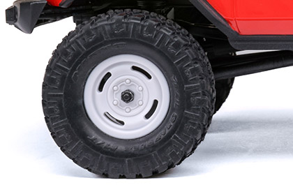  Axial SCX24 Ford Bronco Red OFFICIALLY LICENSED NITTO TRAIL GRAPPLER M/T TYRES