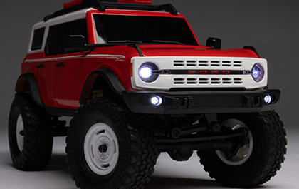 Axial SCX24 Ford Bronco Red LIGHTS AND MOULDED LENSES