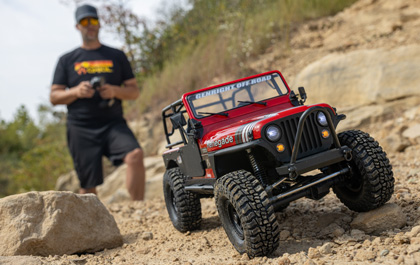 Axial 1/10 SCX10 III Jeep CJ-7 4WD Brushed RTR, Red # 03008T1