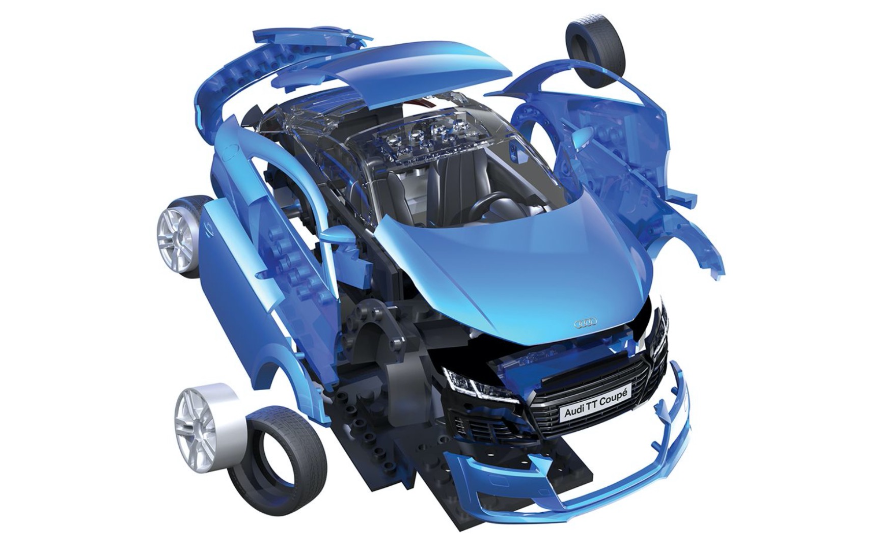 Airfix Audi TT Coupe QUICK BUILD Blue # J6054