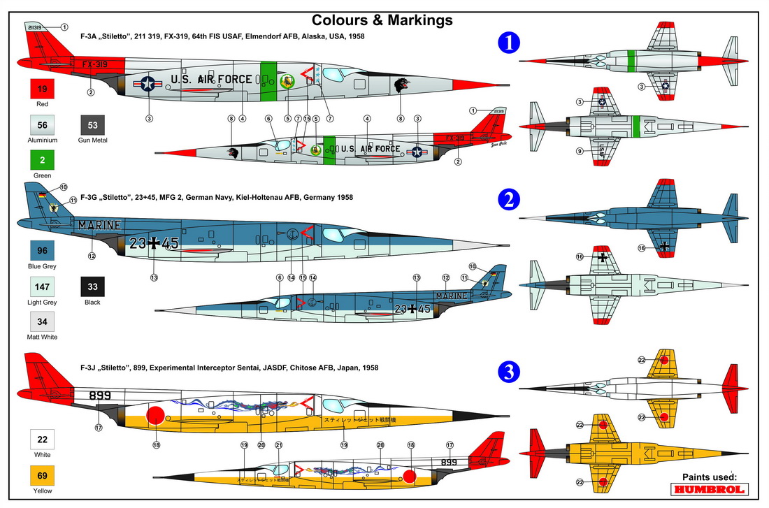 AZ Model 1/72 Douglas F-3 'Stiletto in Service' # 7598