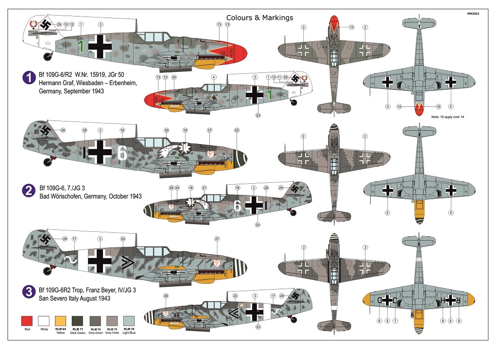 AZ Model 1/72 Messerschmitt Bf-109G-6 with WGr.21 # 7862