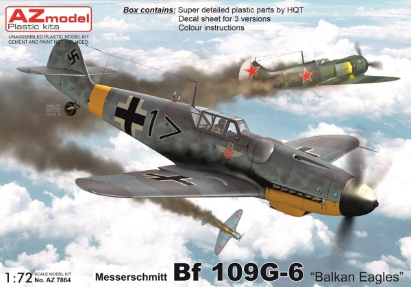 AZ Model 1/72 Messerschmitt Bf-109G-6 "Balkan Eagles" # 7864