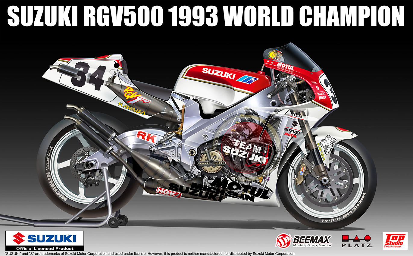 BeeMax 1/12 Suzuki RGV500 1993 World Champion Moto 500 # 13001