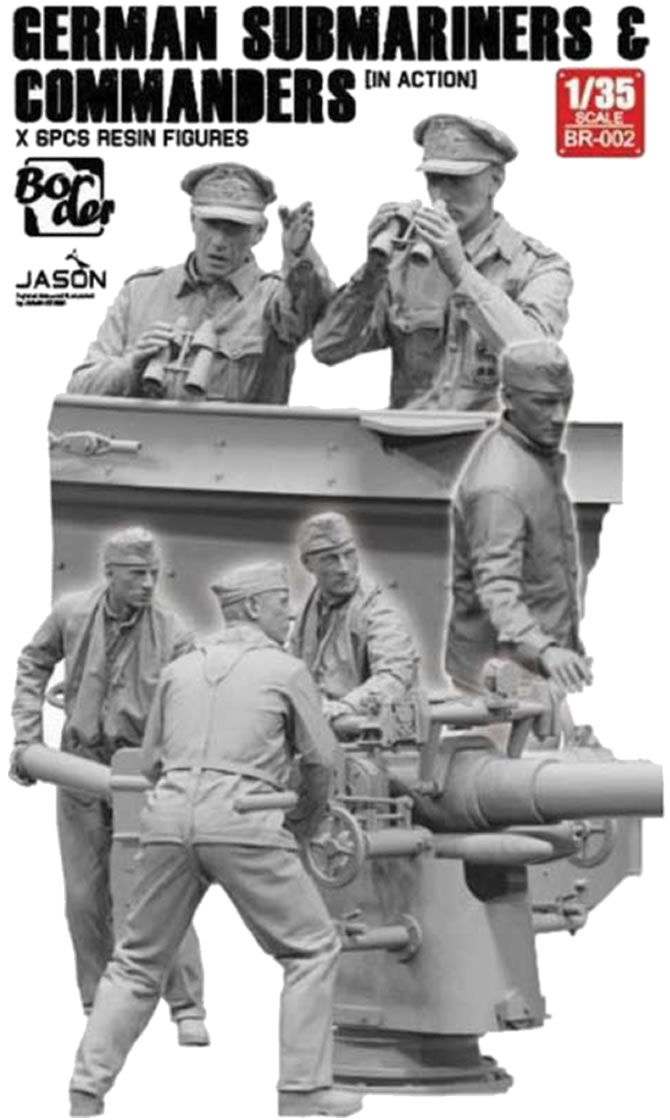 Border Model 1/35 German WWII DKM Type VII-C Resin Figures # 002