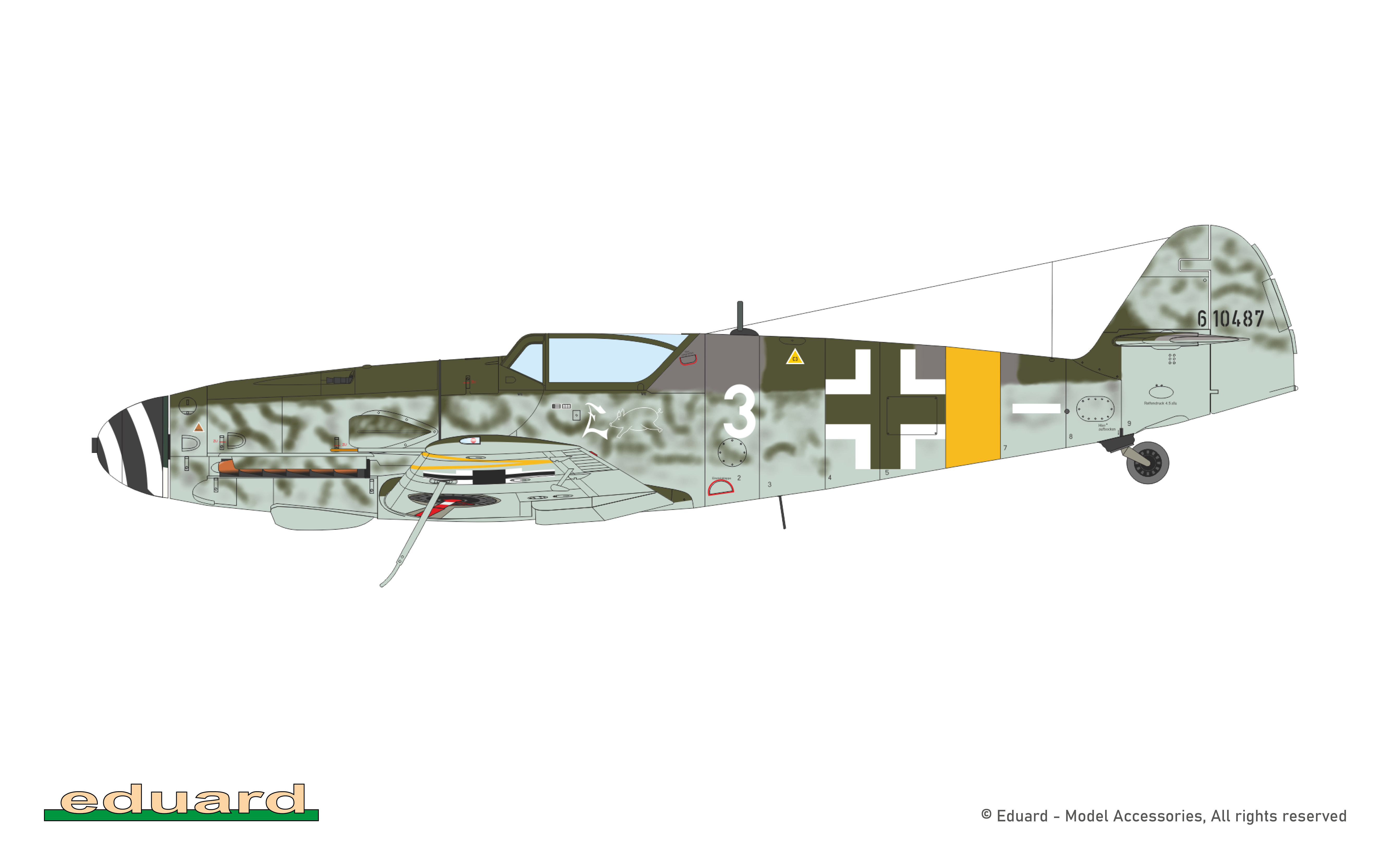 Eduard 1/72 Messerschmitt Bf-109G-10 WNF/Diana ProfiPACK Edition # 70164