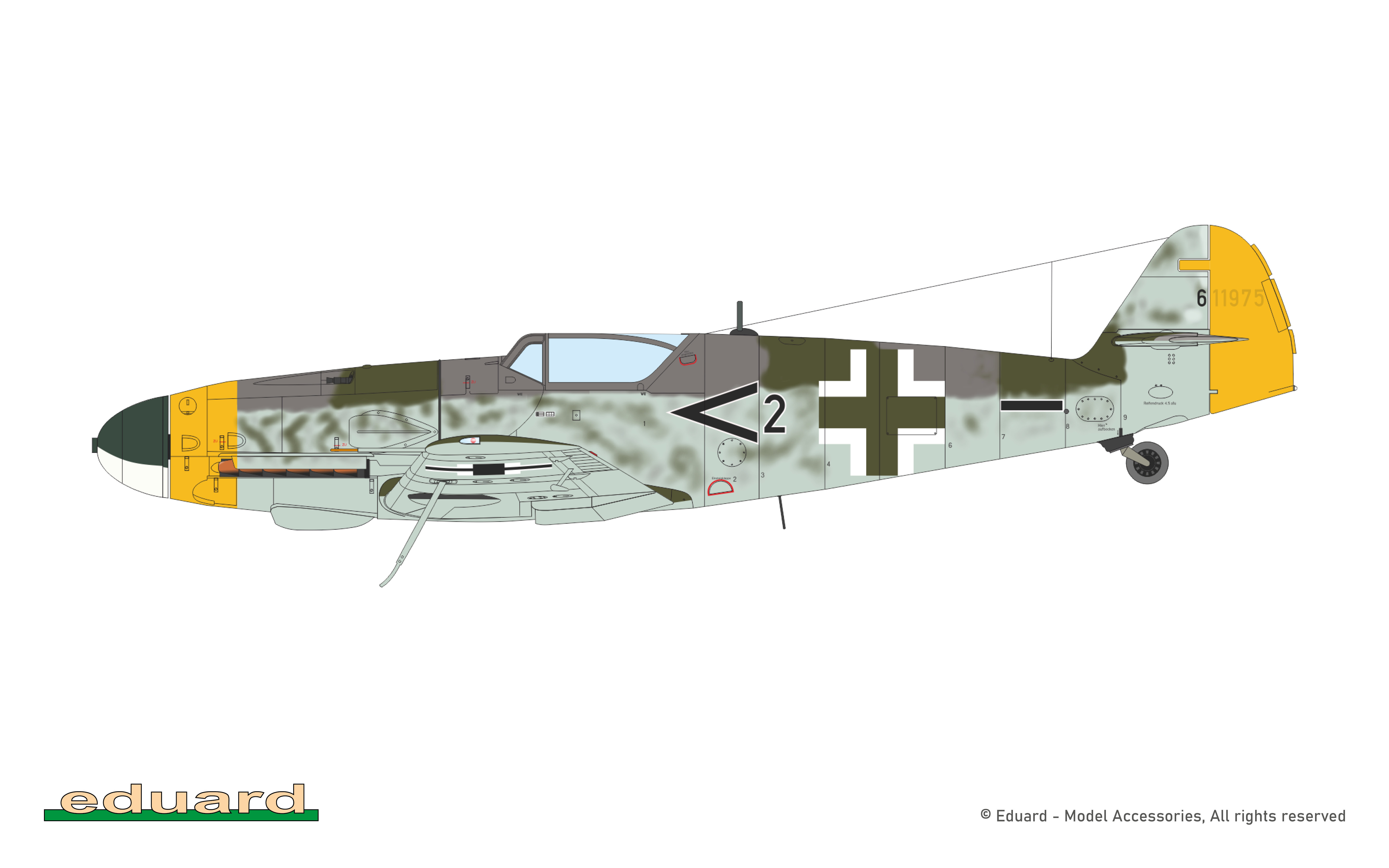 Eduard 1/72 Messerschmitt Bf-109G-10 WNF/Diana ProfiPACK Edition # 70164