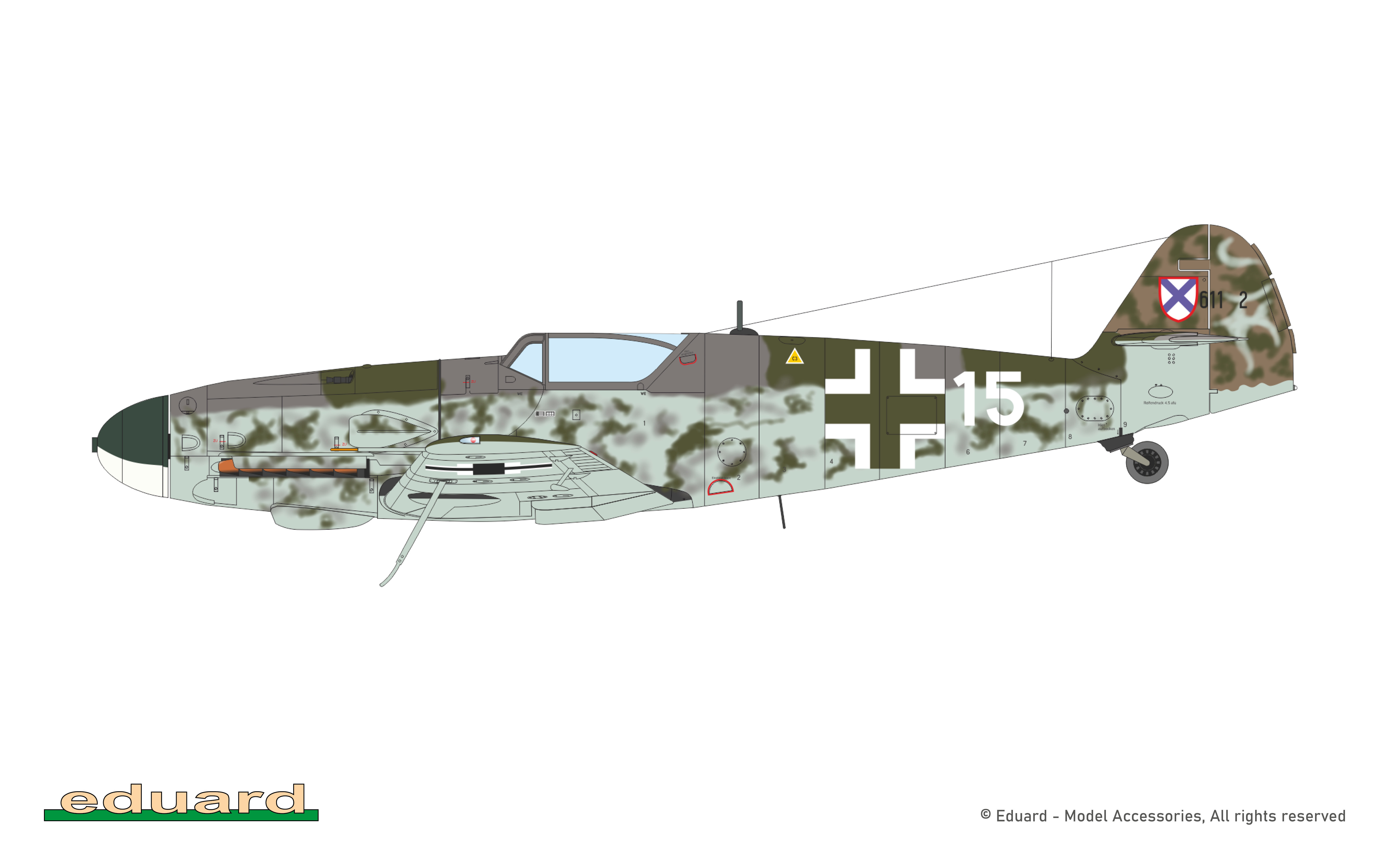 Eduard 1/72 Messerschmitt Bf-109G-10 WNF/Diana ProfiPACK Edition # 70164