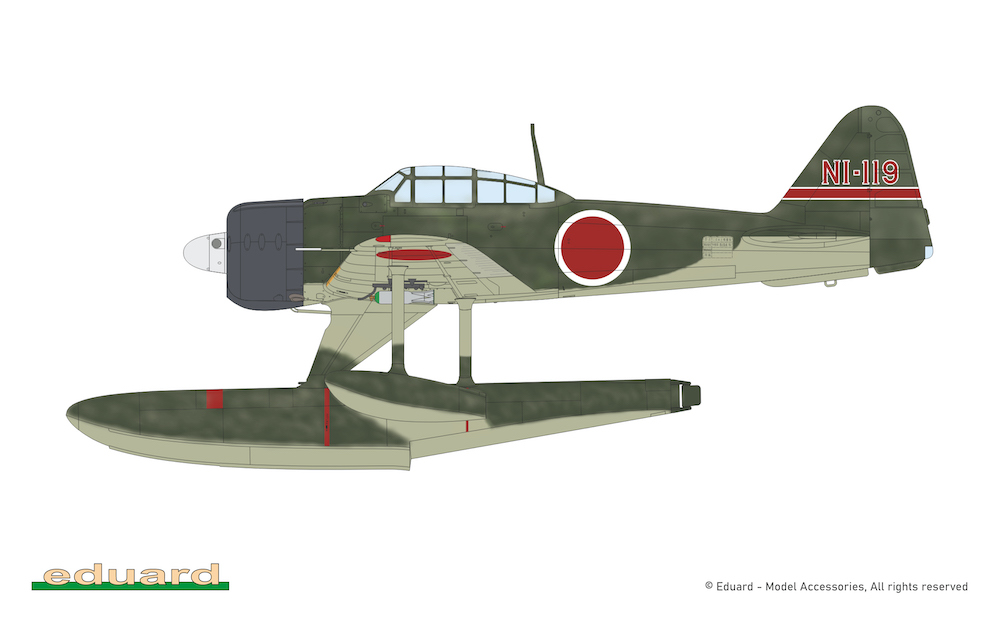 Eduard 1/48 Mitsubishi A6M2-N Rufe Weekend Edition # 84208