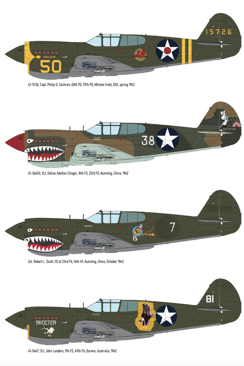Eduard 1/48 Curtiss P-40E Warhawk 1/48 Royal Class Dual Combo # R0023