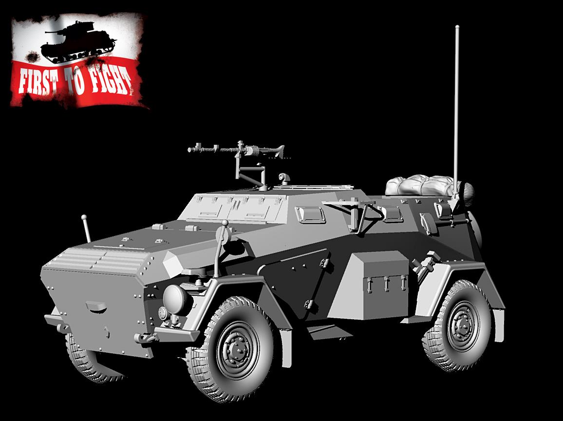 First To Fight Kits 1/72 Sd.Kfz.247 Ausf.B German Armored Car # 101