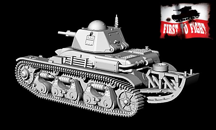 First To Fight Kits 1/72 Renault R39 With SA38 Cannon With "Tail" # 107
