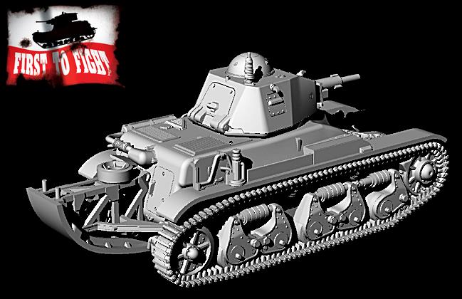 First To Fight Kits 1/72 Renault R39 With SA38 Cannon With "Tail" # 107