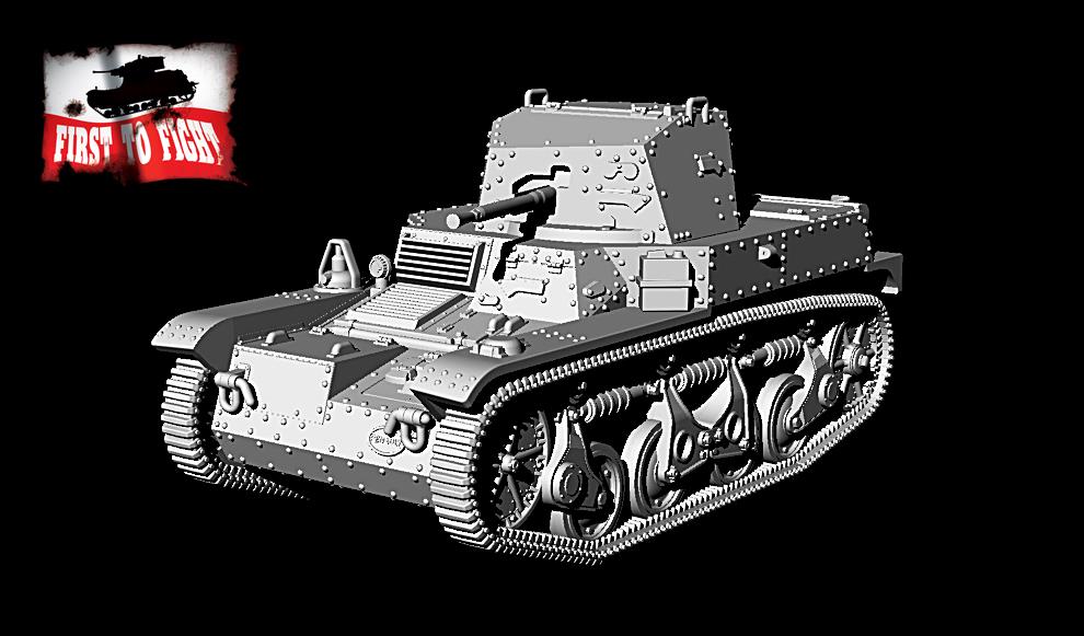 First To Fight Kits 1/72 French Reconnaissance Tank AMR35 ZT 1b # 108