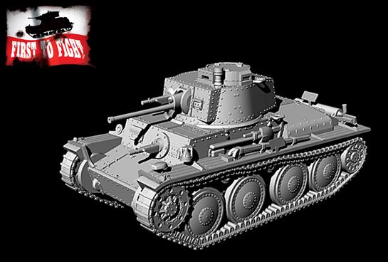 First To Fight Kits 1/72 Pz.Kpfw 38(t) Ausf.D German Light Tank # 109