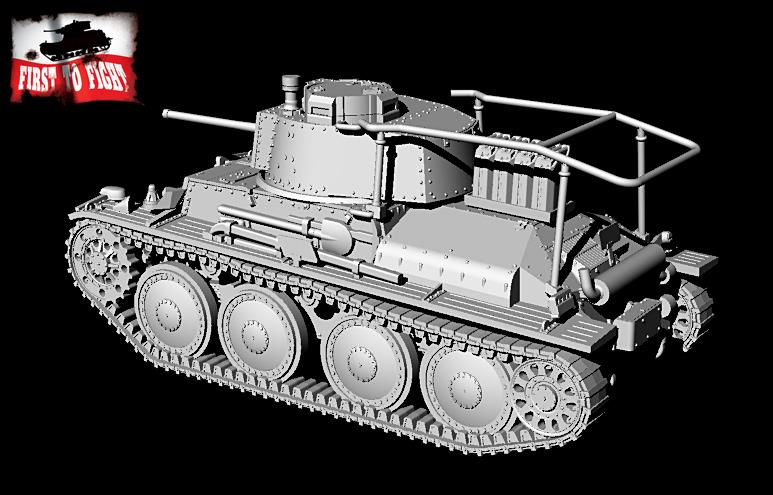 First To Fight Kits 1/72 Pz.Kpfw 38(t) Ausf.E/F Panzerbefehlswagen (Pz.BfWG) 38(t) Ausf. E/F German Light Tank # 116