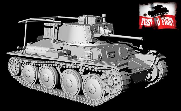 First To Fight Kits 1/72 Pz.Kpfw 38(t) Ausf.E/F Panzerbefehlswagen (Pz.BfWG) 38(t) Ausf. E/F German Light Tank # 116