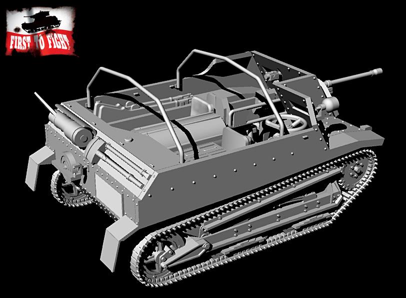 First To Fight Kits 1/72 Polish TKS-D Self-Propelled Gun # 117
