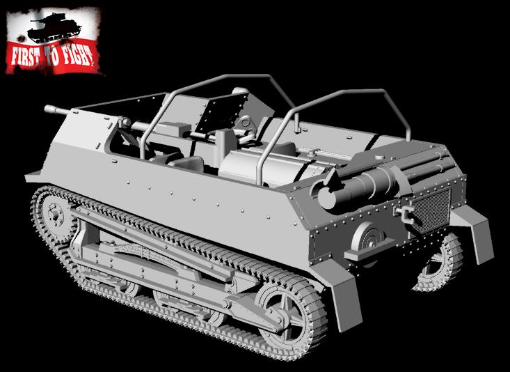 First To Fight Kits 1/72 Polish TKS-D Self-Propelled Gun # 117