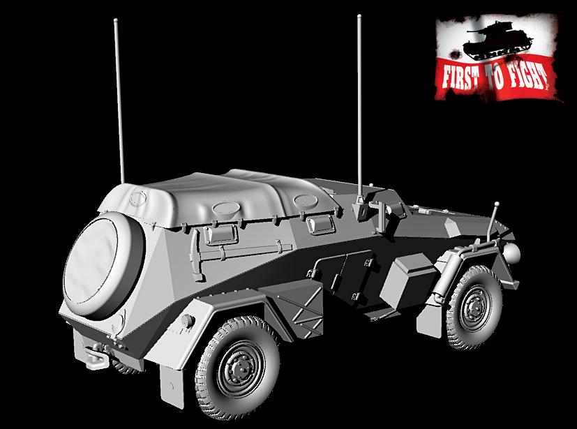 First To Fight Kits 1/72 Sd.Kfz.247 Ausf.B Late Version German Armored Car # 121