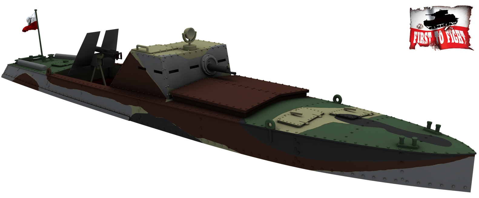 First To Fight Kits 1/72 Polish Reporting Cutter KM-12 # 126