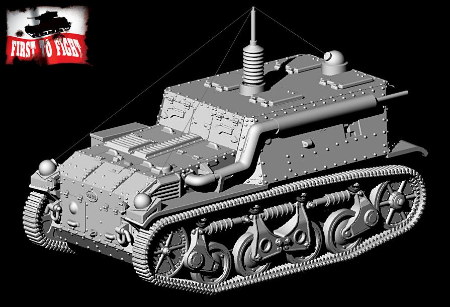 First To Fight Kits 1/72 French Renault YS Command Tank # 127