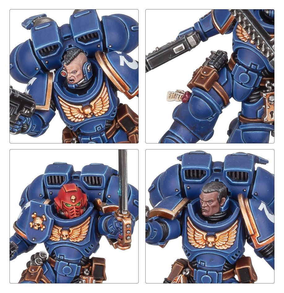 Games Workshop Space Marine: Assault Intercessors with Jump Packs # 48-13