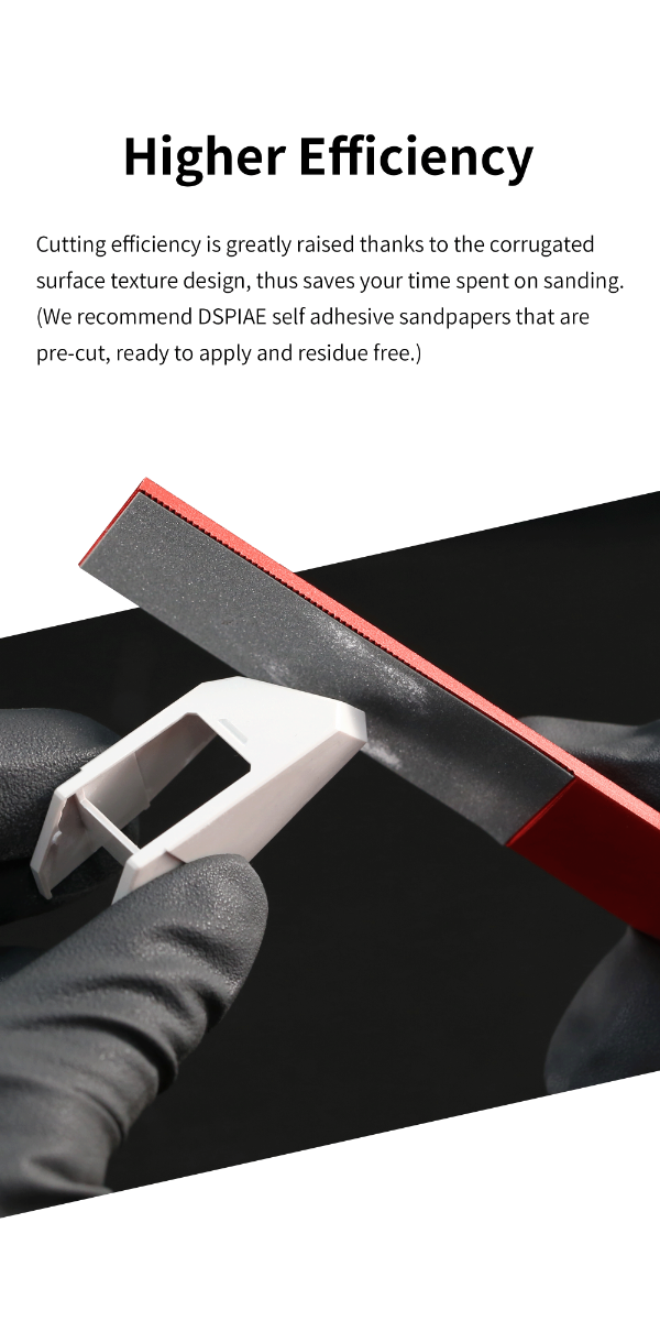 Dspiae Aluminum Alloy Sanding Board # AS-25-PRO