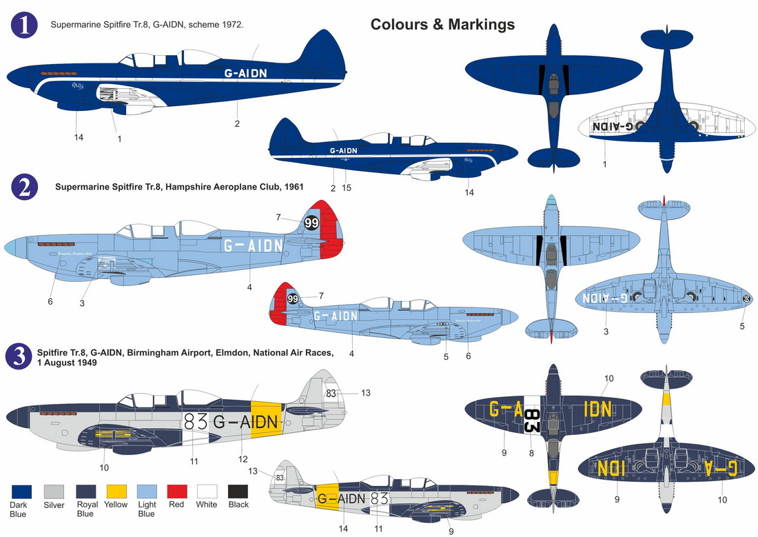 AZ Model 1/72 Supermarine Spitfire Tr.8 'Racer' Premium Edition # 7206