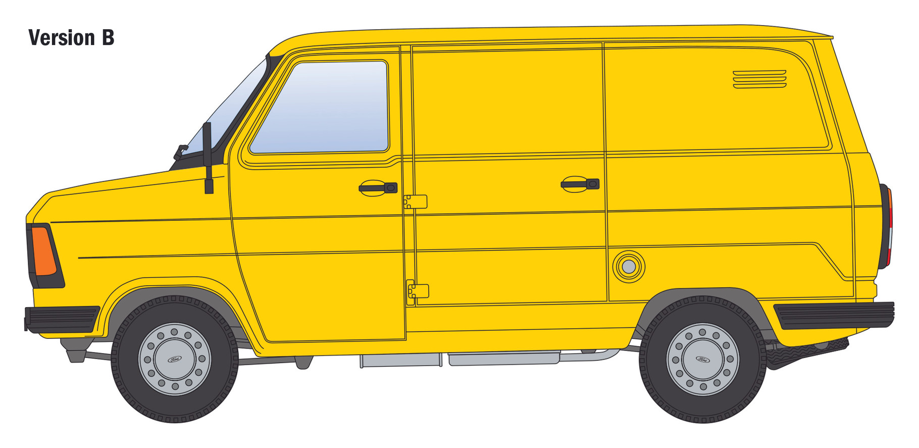 Italeri 1/24 Ford Transit 'Italeri' # 3975