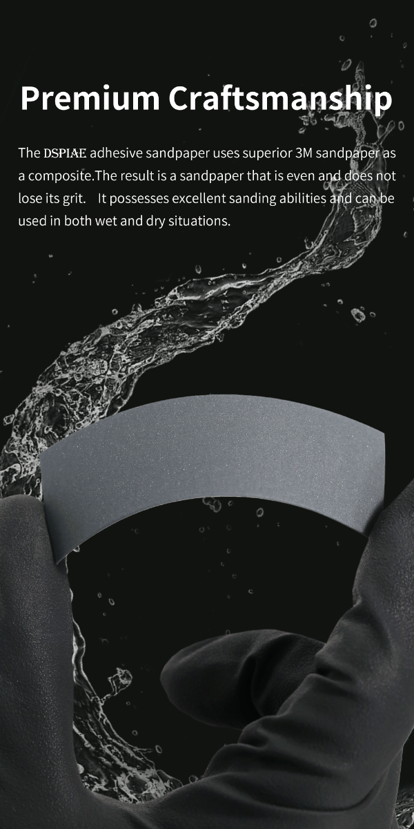 Dspiae Full Grid Sanding Paper for Reciprocating Sanding Tool 14PCS # MSP-ESS