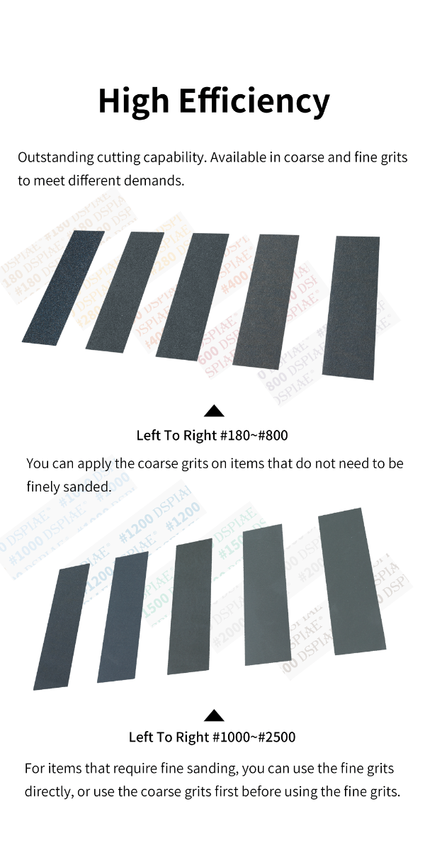 Dspiae Full Grid Sanding Paper for Reciprocating Sanding Tool 14PCS # MSP-ESS