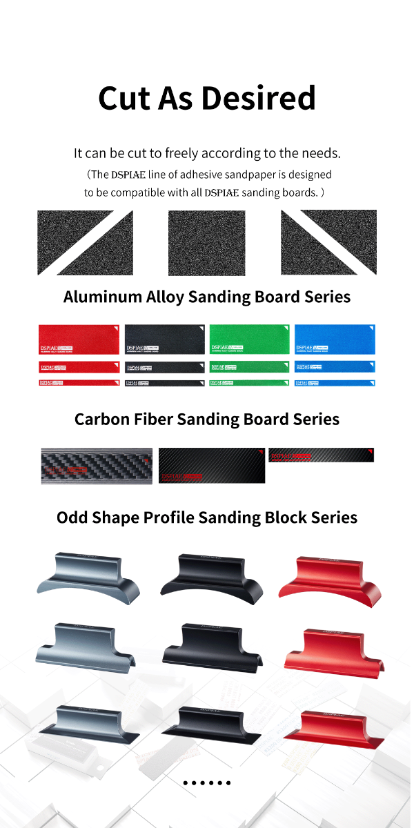 Dspiae Full Grid Sanding Paper for Reciprocating Sanding Tool 14PCS # MSP-ESS