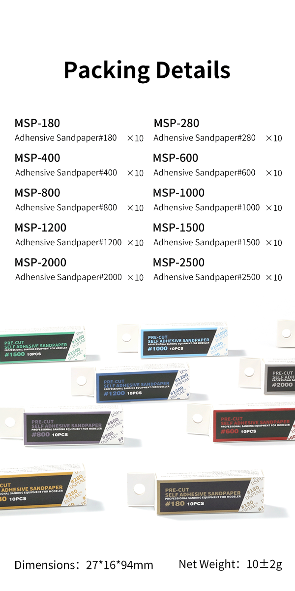 Dspiae Full Grid Sanding Paper for Reciprocating Sanding Tool 14PCS # MSP-ESS