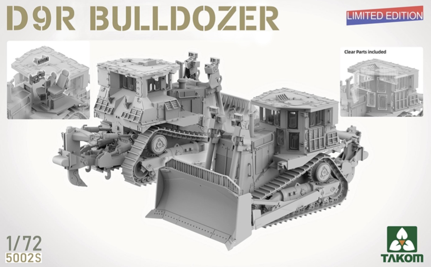 Takom 1/72 Armoured Caterpillar D9R Bulldozer # 05002S